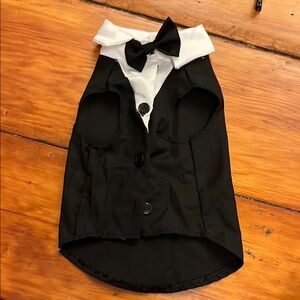Black and White Pet Tuxedo Costume